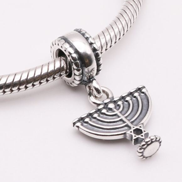 PANDORA Menorah Religious Jewish Dangle - 791362 - Picture 10 of 11